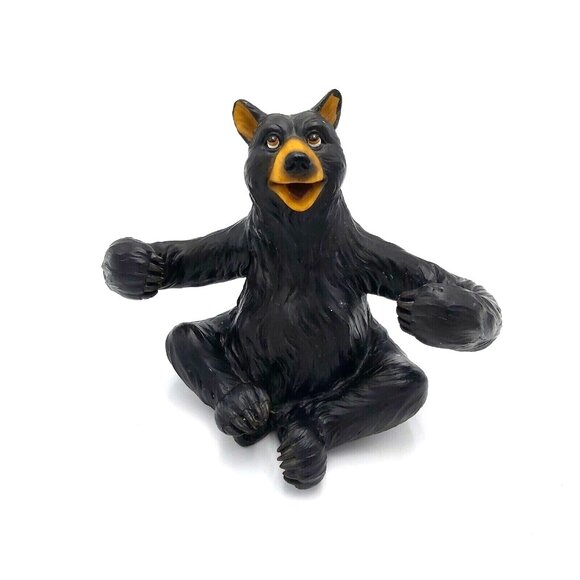 River's Edge Black Bear Salt and Pepper Holder Poly Resin with Original Shakers - Picture 11 of 14